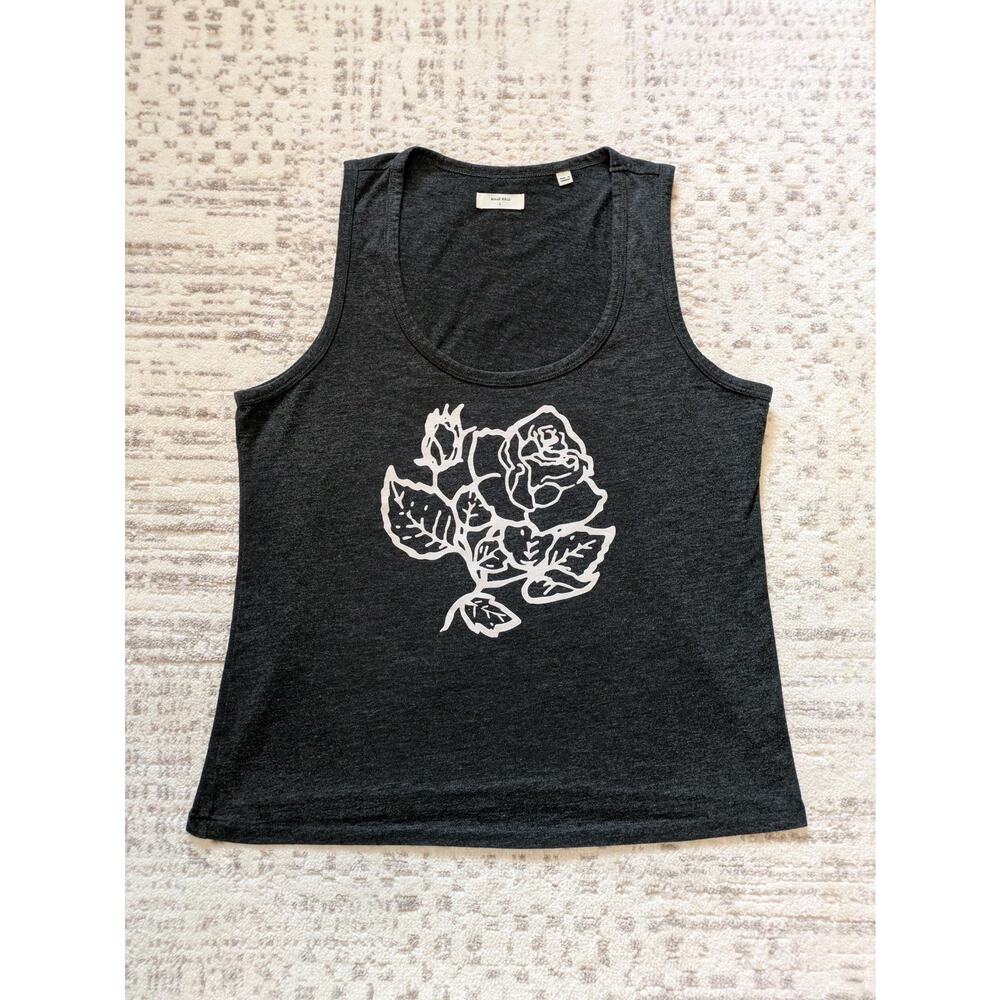 Billy Reid Women's Tank Top, Rose Graphic - Large